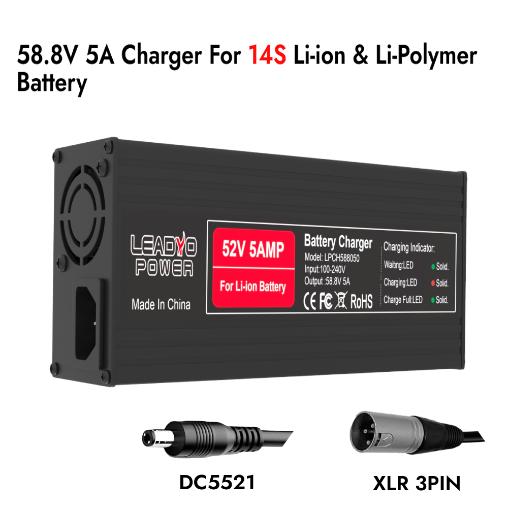 84V 20A Smart Charger - 54,6V 58,8V 67,2V 5A Ladegerät für