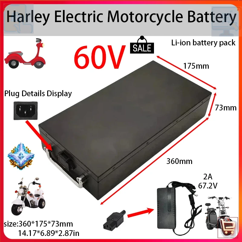 60V 50Ah Electric Scooter Battery - 60 V 20 Ah-60 Ah Li-Ionen-Akku