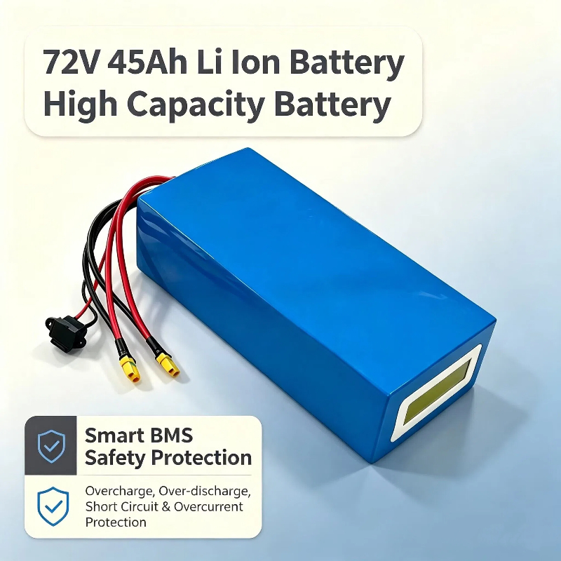 72V 45Ah Lithium-Ionen-Dreieck – 72V 40Ah Lifepo4 Battery Pack Bewertung und Preis